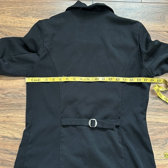 Vintage Seduction fashion, blazer, black with bunched arms sz M - Picture 11 of 12